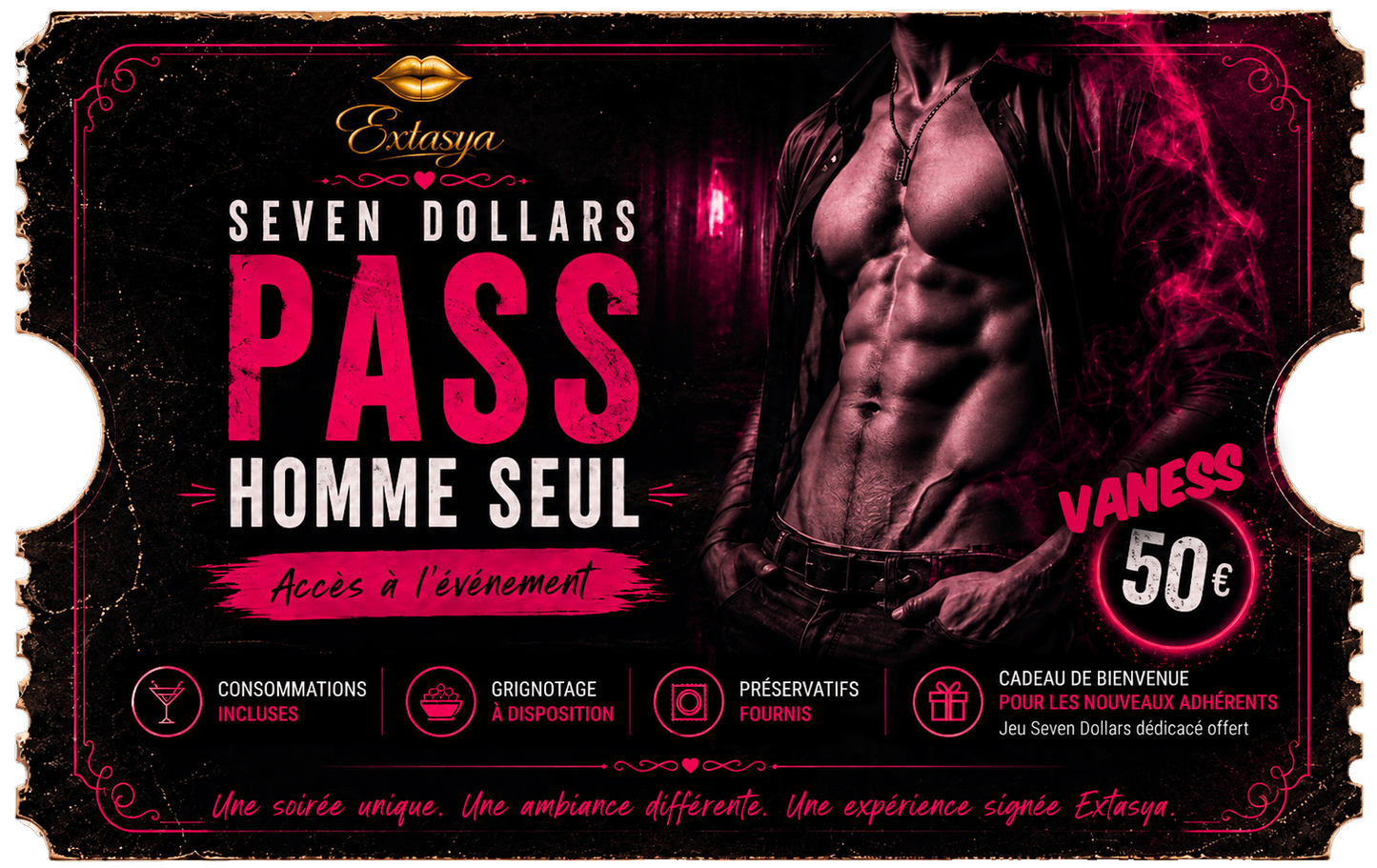 Billet homme seul - vaness